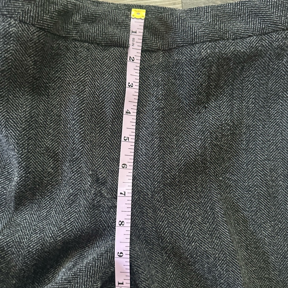 Vintage Black and Grey Ann Taylor Women’s Wool Tailored Pants/Trousers Size 4 - Picture 5 of 7